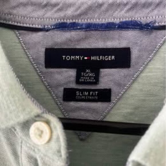 Men Slimfit Tommy Hilfiger Golf Shirt XL - Picture 2 of 6